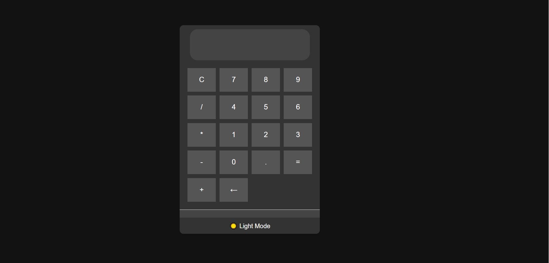 Interactive calculator application